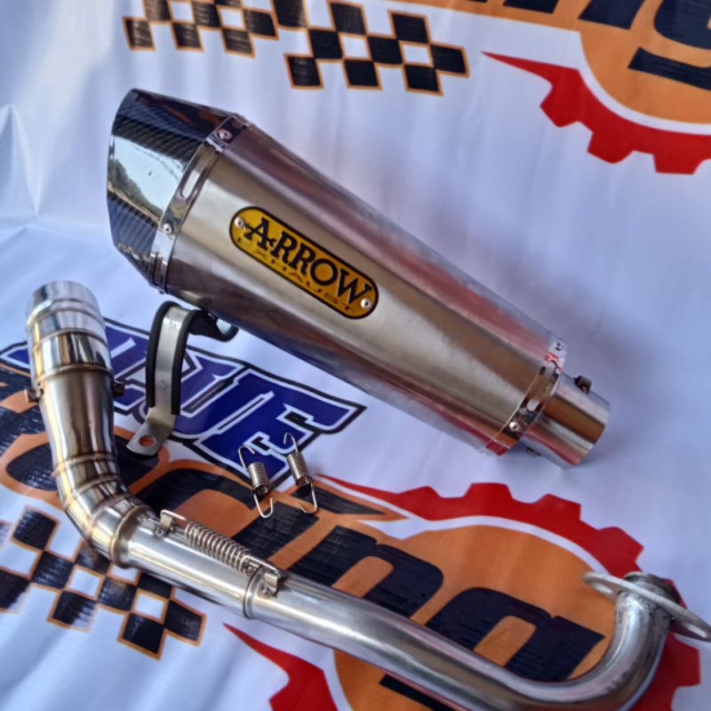 knalpot racing arrow untuk motor Vixion old Vixion R Vixion new Fu injeksi Fu carbu R15V3 R15V2 Tige