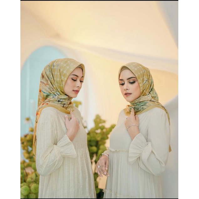 Jilbab Motif Deenay Kw rasa Ori, Replika Button Scraft