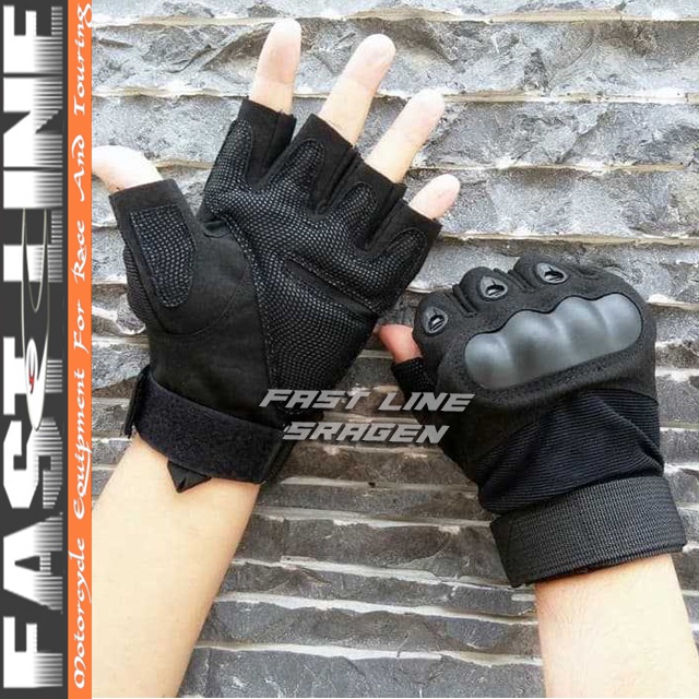 SARUNG TANGAN BERKENDARA MOTOR HARIAN DAN TOURING SAFETY PROTECTOR GLOVE HALF SARUNG