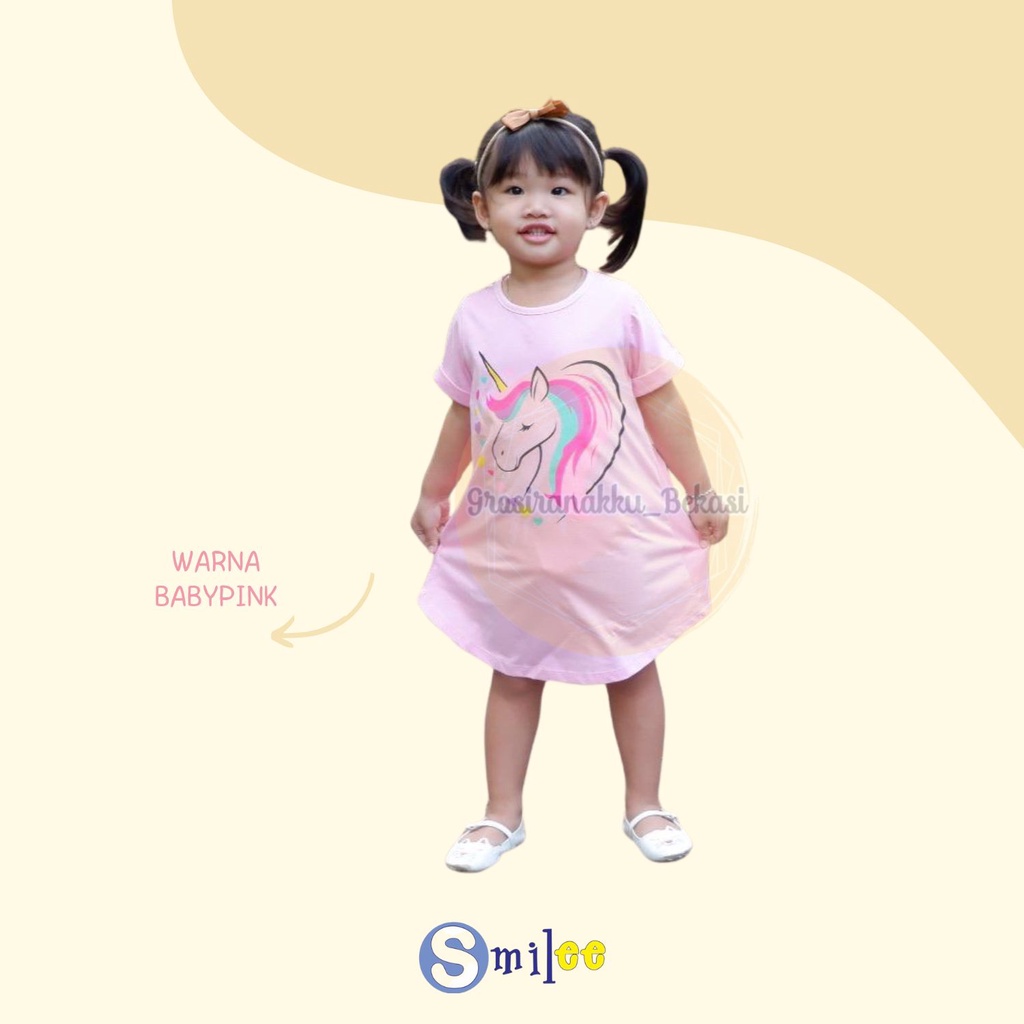 Daster Anak Smilee Sablon Vol 2 Junior Mix Motif Size 6-10Thn