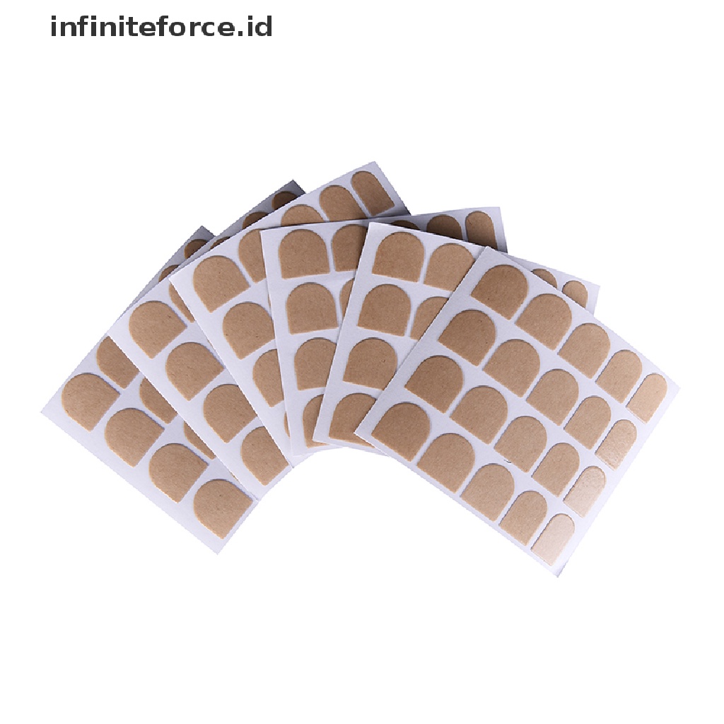 Infiniteforce.id 5 Lembar Stiker Kuku Palsu Dua Sisi Untuk Nail Art Wanita DIY