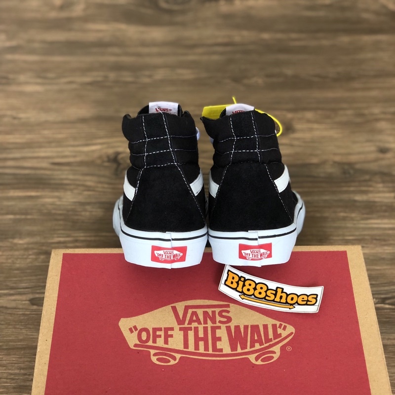 ( PROMO BNYAK BONUS BAYAR DI TEMPAT COD ) Vans Sk8 High Black White Import Premium