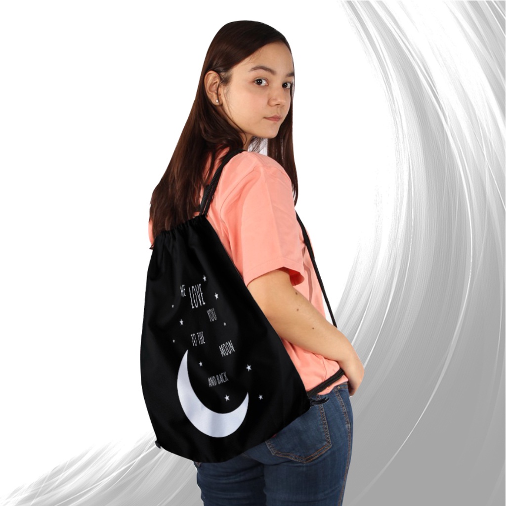 ZCO - Tas Serut Multifungsi Untuk Olahraga Sekolah Futsal Basket Berenang Tas Serut Terlengkap  - String bag - New Stringbag - Tas Kerut Anti Air Ukuran 38 x 30 cm Part IX | Morybag