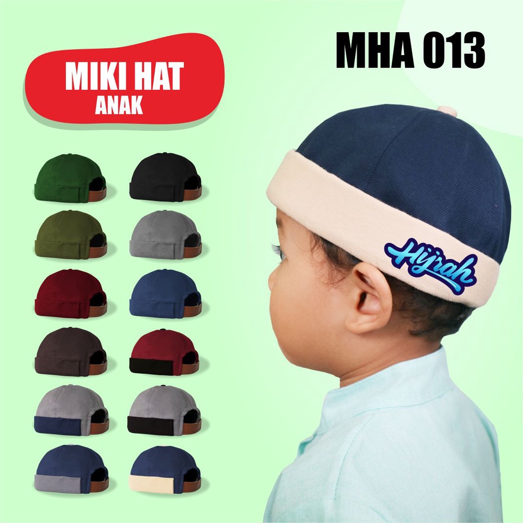 Miki Hat Sablon Hijarh Bagus Miki Hat Premium Miki hat Murah MikiHat Premium Miki Hat Bagus Peci UAS