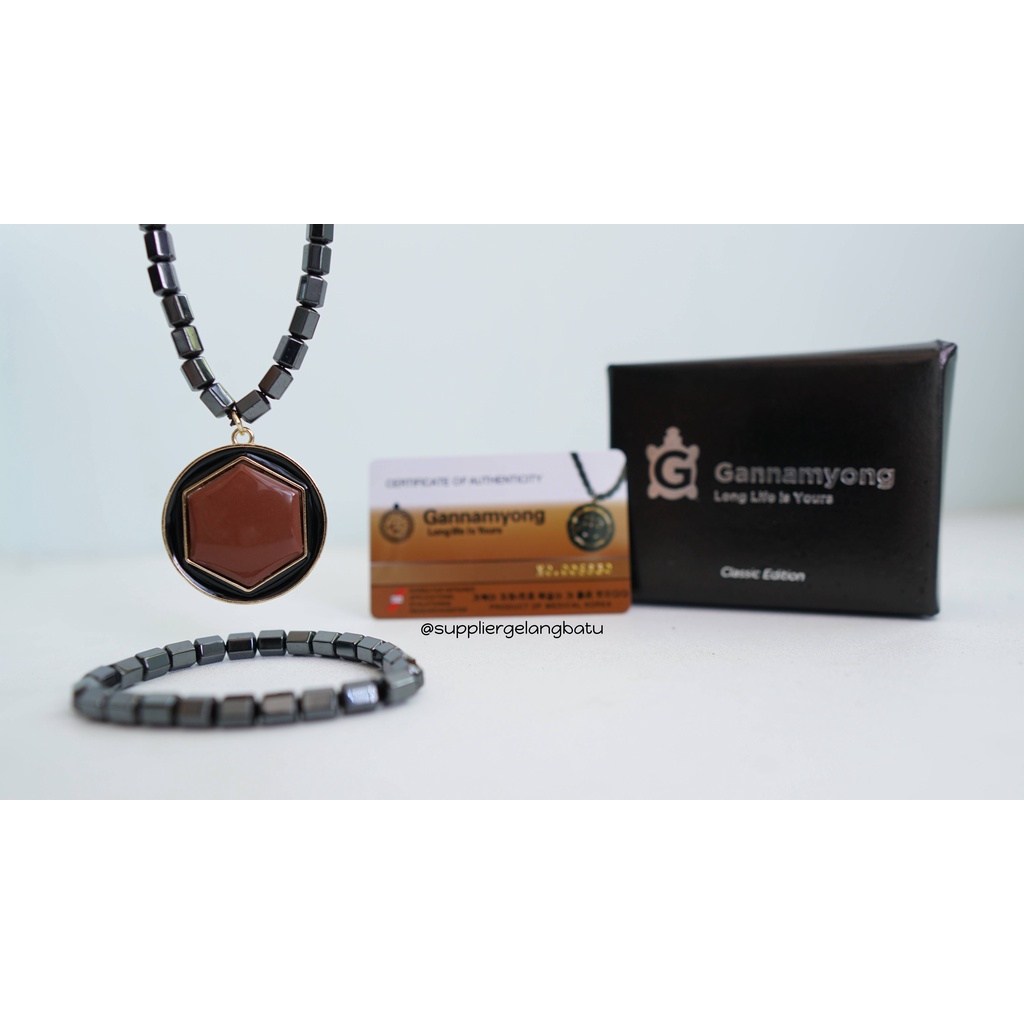 PROMO Kalung magnetic LAFAZ MUHAMMAD GOLD GANNAMYONG bersertifikat ktp