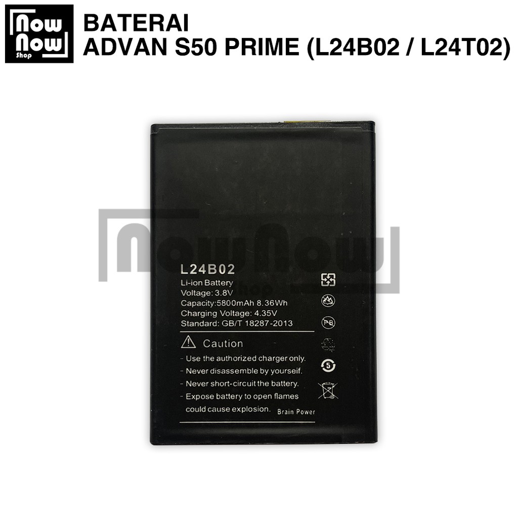 Baterai Advan S50 Prime L24B02 / L24U02 / L24T02 Original Double Power Batre Batrai Battery HP