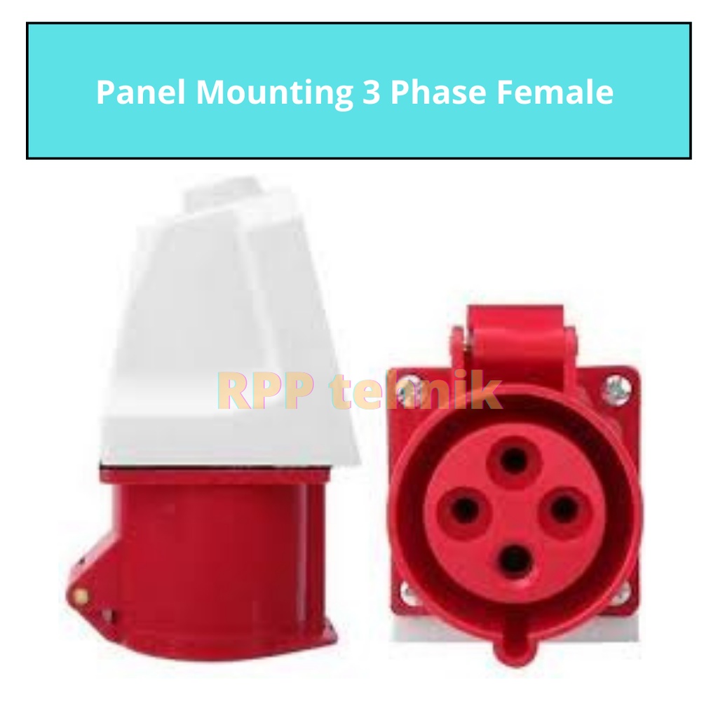 PLUG 3 PHASE  FEMALE / Panel Mounting 3 Phase Female