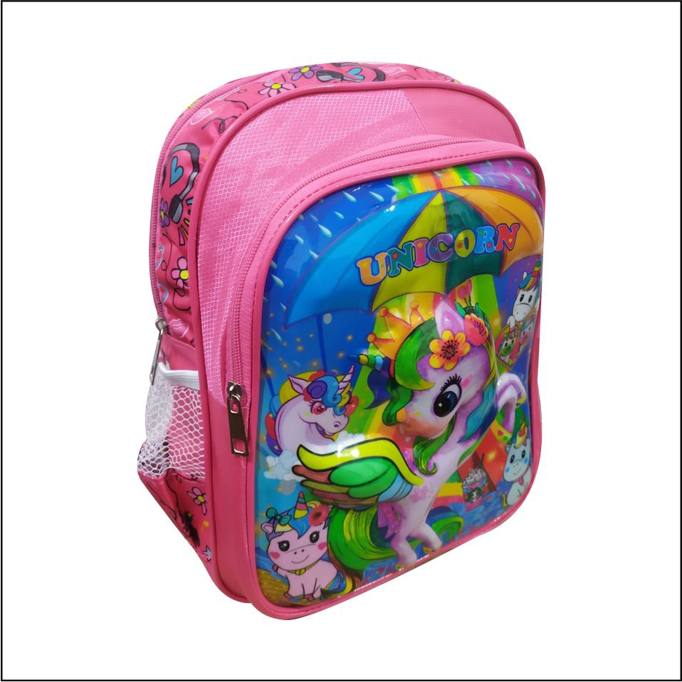 Tas Sekolah Bagpack Anak Perempuan Gambar Karakter Emboss - PG - 8868