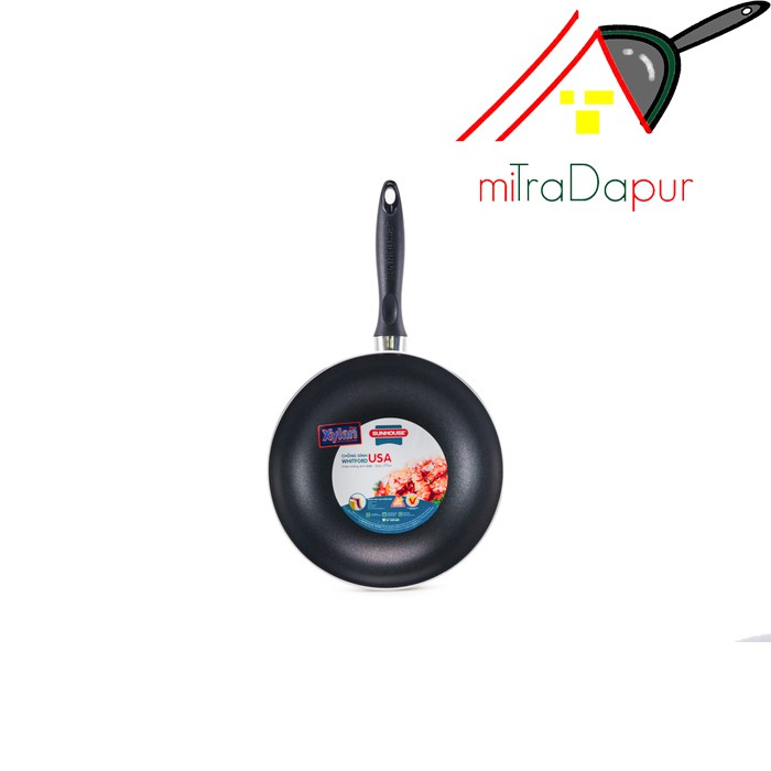 Sunhouse SHS30 Wok Pan Anti Lengket 30 cm