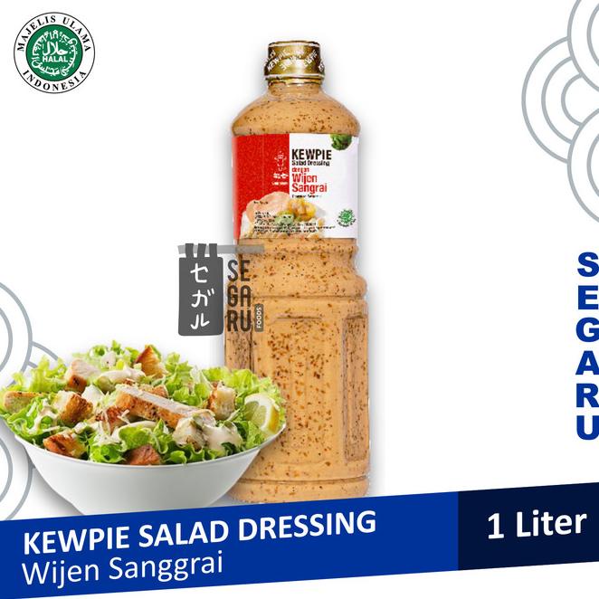 

KEWPIE SALAD DRESSING ROASTED SESAME WIJEN SANGRAI 1 LITER