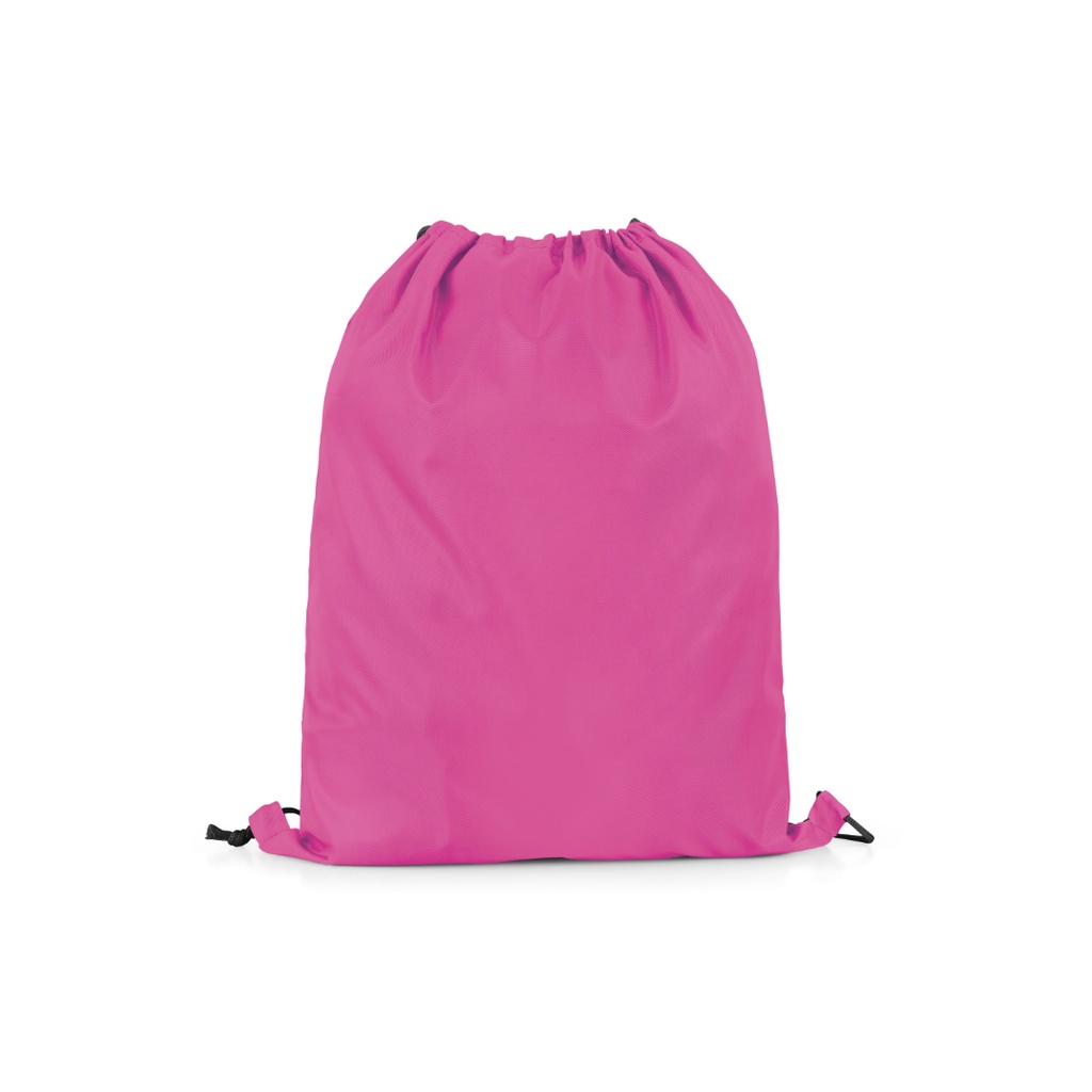Tas Serut Taslan Polos - Ransel Drawstring Bag Waterproof Gymsack Bag-Pink