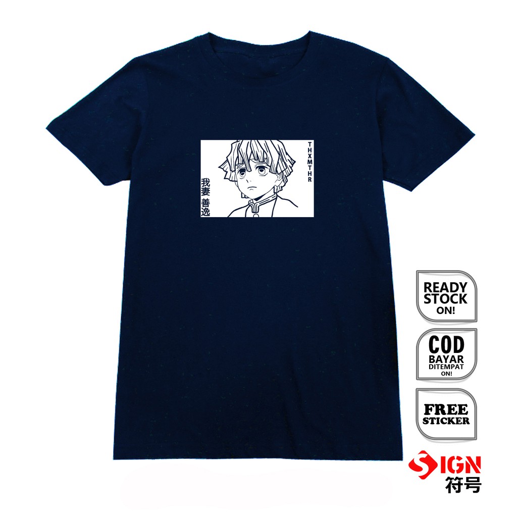 KAOS ZENITSU AGATSUMA KIMETSU NO YAIBA DEMON SLAYER INOSUKE NEZUKO MANGA JAPAN ANIME KAOS JEPANG SC