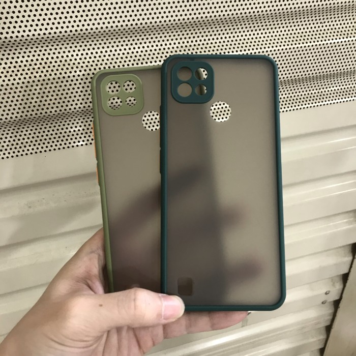 REALME C21 PREMIUM BUMPER HYBRID DOVE CASE BAHAN ANTI PECAH