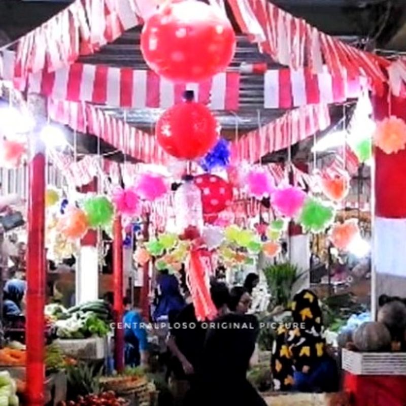 Bendera Renteng Merah Putih Plastik