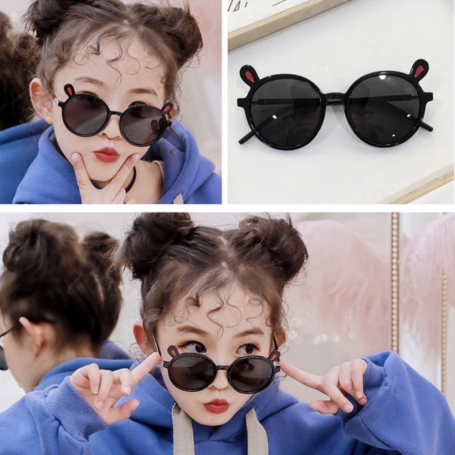 Rabbit Ear Kids Sunglasses - Kacamata UV Anak Warna Permen Lucu