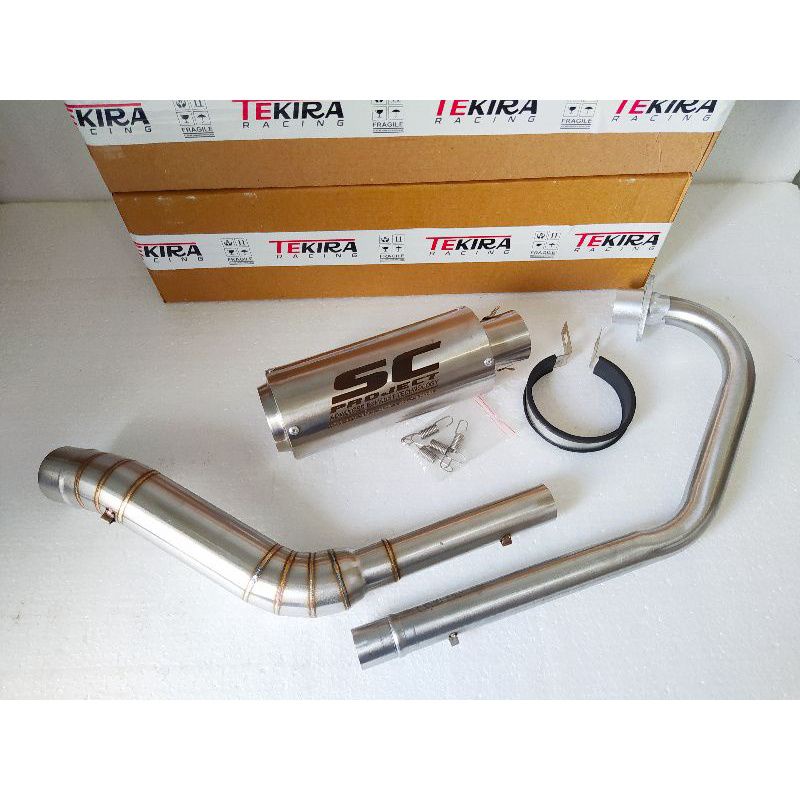 KNALPOT RACING SC PROJEK PNP SCORPIO BYSON GSX CBR LOKAL TIGER MP GL CB SONIC VIXION FU DLL