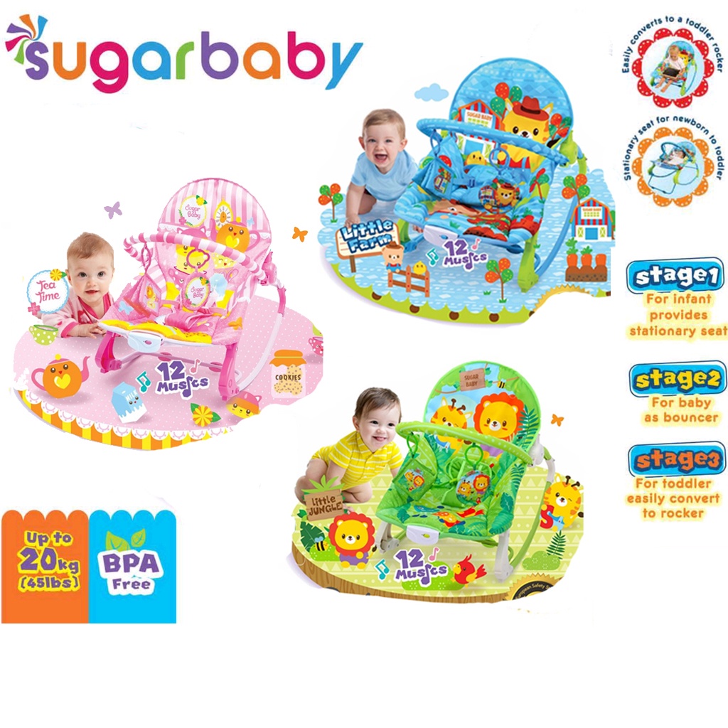 Sugar Baby My Rocker 3 Stages Baby Bouncer