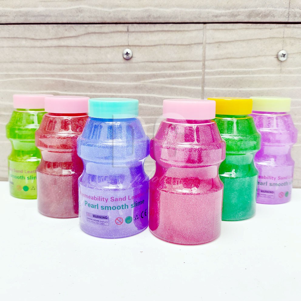 SLIME CLEAR JELLY GLITTER KUPU YAKUL BUTTERFLY WANGI BOTOL BESAR