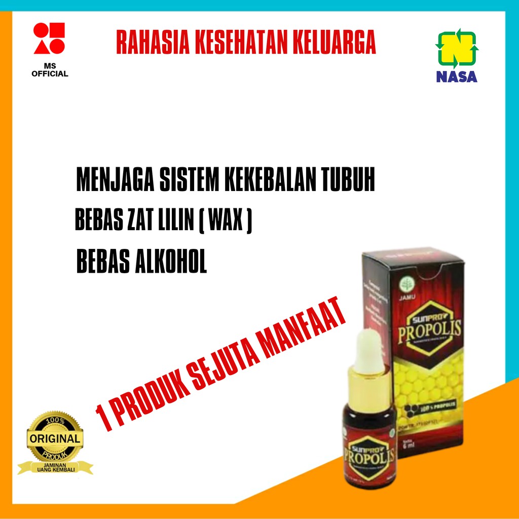 Sunpro Propolis Nasa Ori Menjaga Kekebalan Tubuh Baik Bayi Bumil Busui Lansia Indonesia