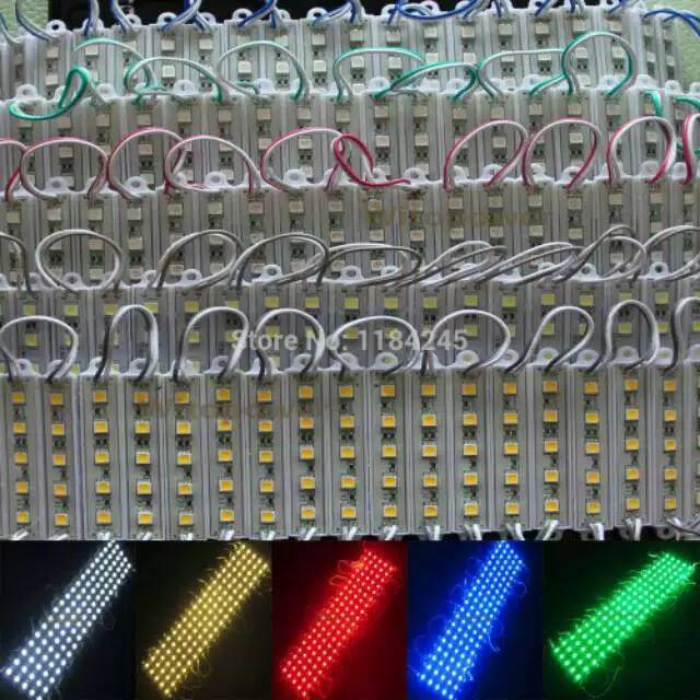 Led modul SMD 5050 waterproof 6 mata led per strip 12 volt