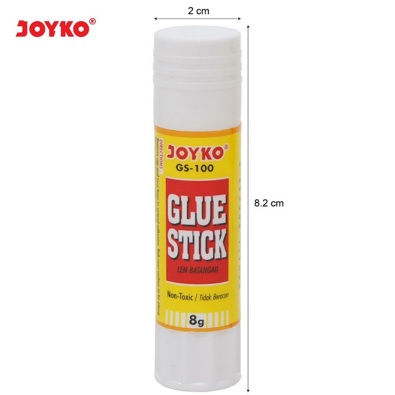 

Lem Stik/Glue Stick Joyko GS-100/8grm ( 1pak/24pcs )