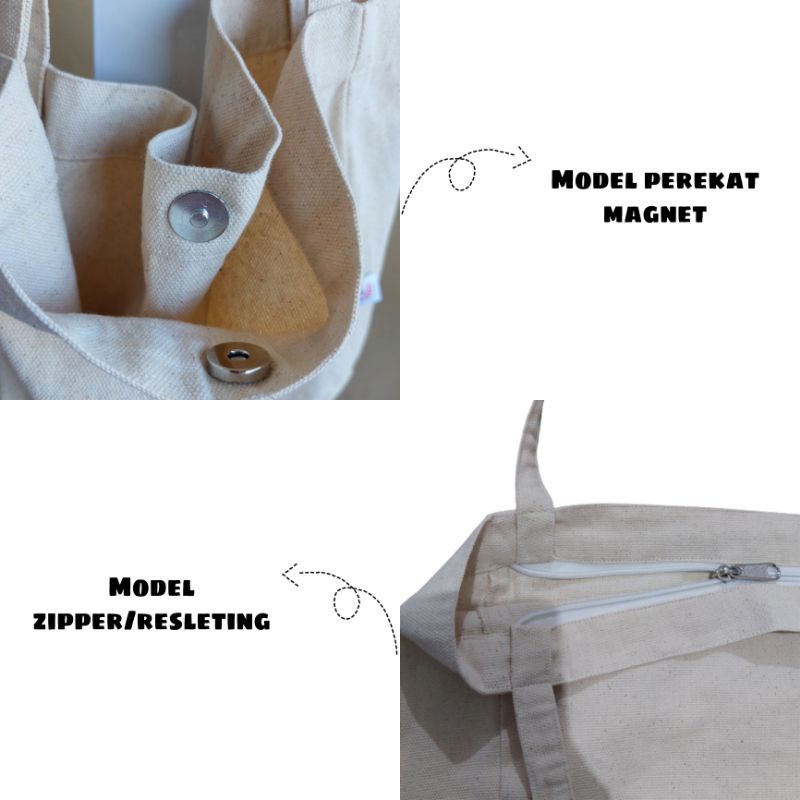 Loving Nudie Bag Aesthetic Totebag Kuliah Bahan Kanvas