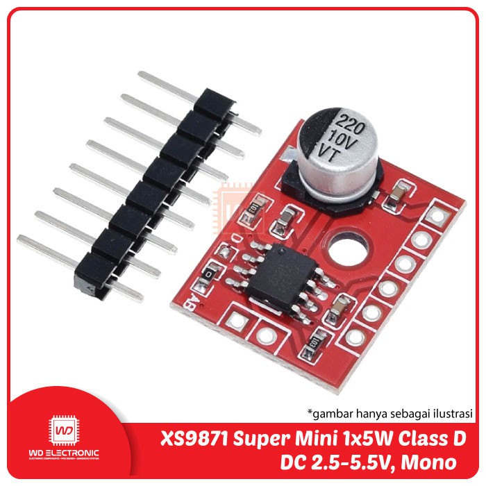 XS9871 Super Mini Digital Amplifier Board 1x5W Class D Mono