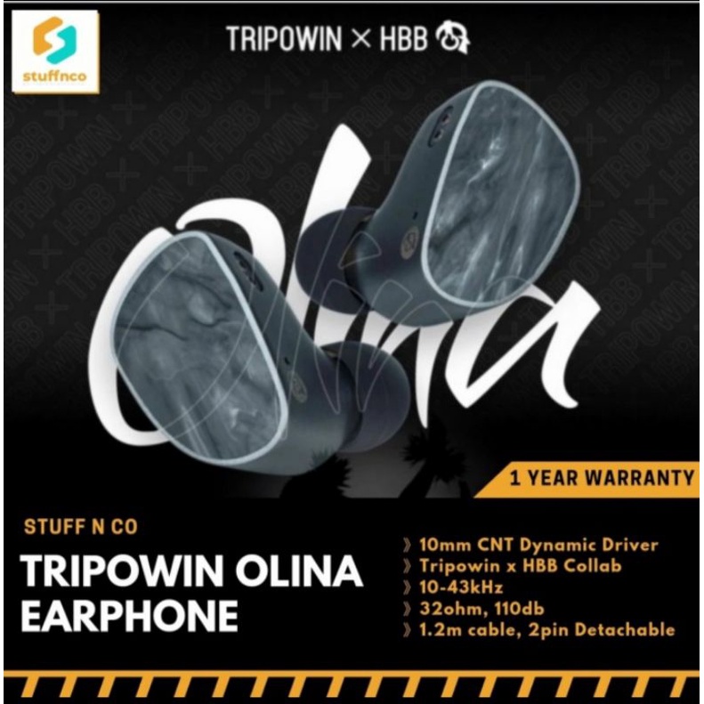 Tripowin X HBB OLINA 10mm CNT DD In Ear Monitor Earphone IEM BGGAR
