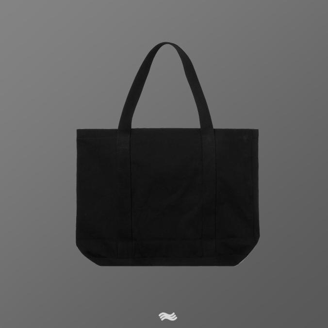 Maison Kitsune Logo-Print Cotton-Canvas Tote Bag Ovvxcuxquz