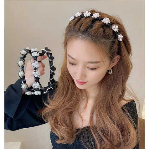 Bando Korea Perempuan Dewasa Motif Bunga Aksesoris Rambut motif Lucu Anak Perempuan Kualitas import AK107