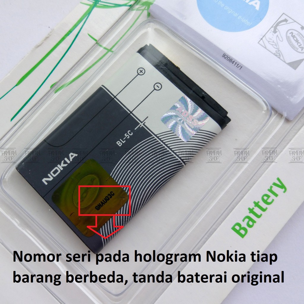 Baterai Nokia N Gage Classic Klasik BL5C BL-5C Original OEM 100% | Batre, Batrai, BL 5C Ngage