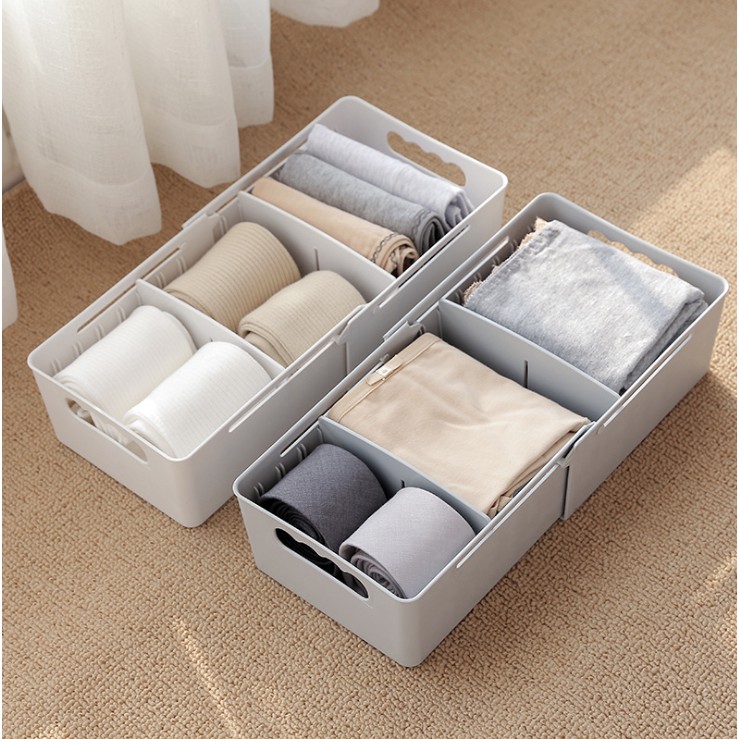 Organizer Box Storage Adjustable Kotak Penyimpanan Sekat Tarik Praktis Kreatif Multifungsi