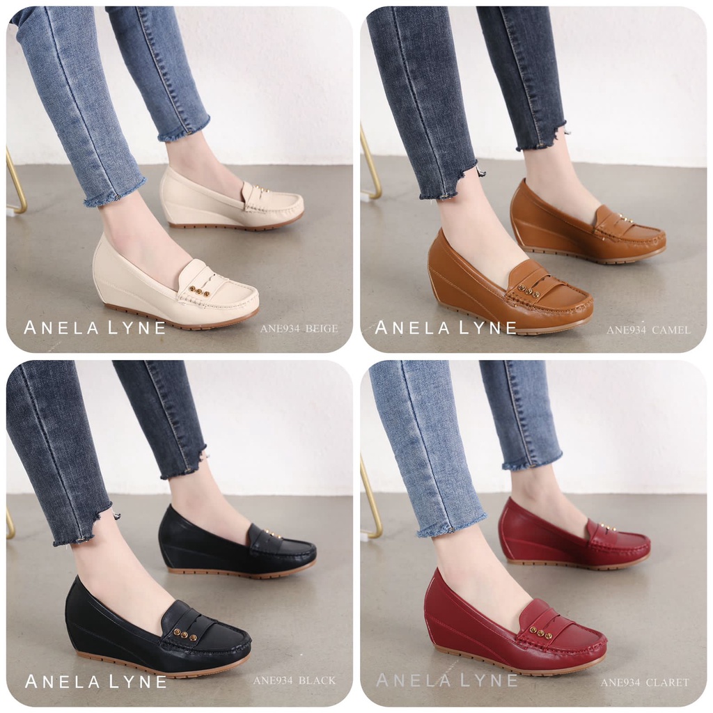 ANELA LYNE EVANTHE SEPATU WEDGES ANE934 ORIGINAL