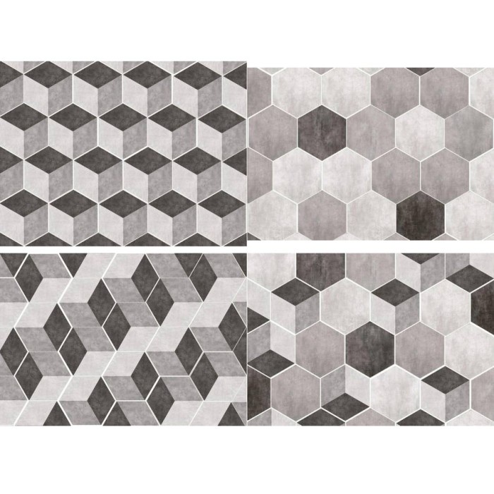 Keramik Hexagonal Roman dTravessa d Travessa Series 34x39 - Light