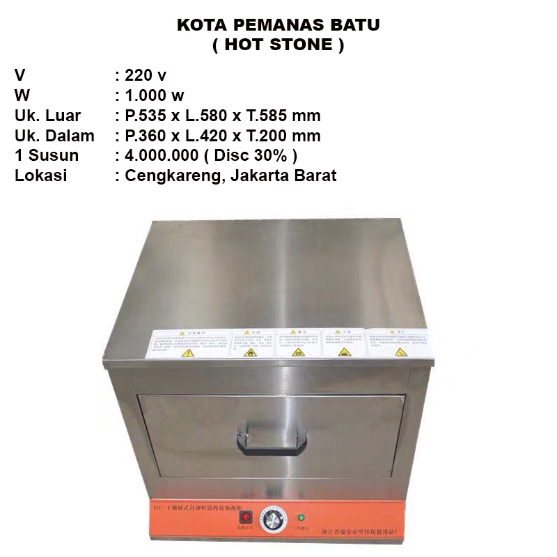 Box Pemanas Batu ( Hot Stone )