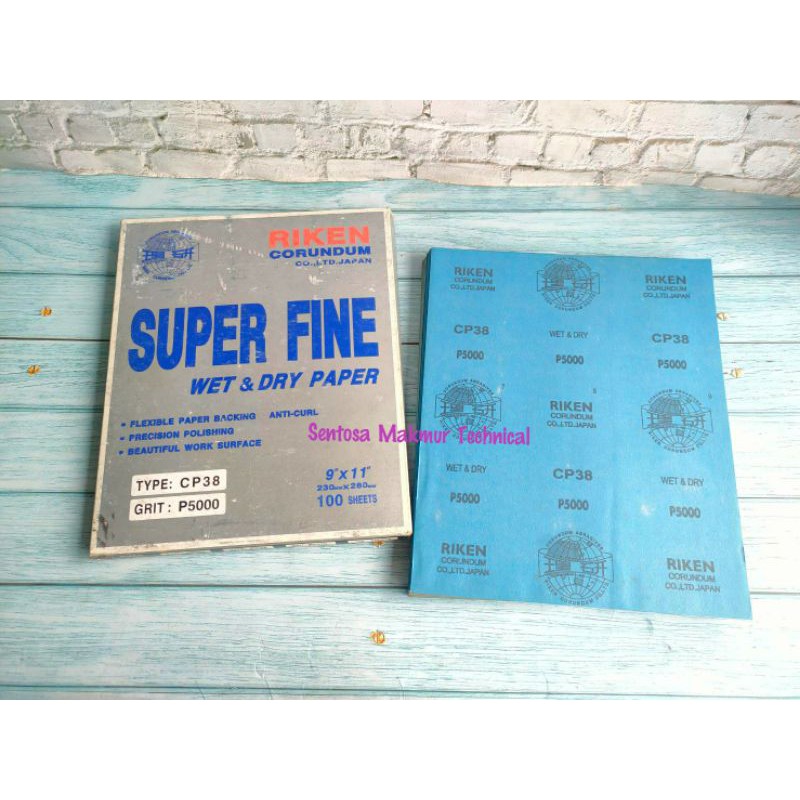 RIKEN #5000 Kertas Amplas Gosok Waterproof Abrasive Paper Grit 5000