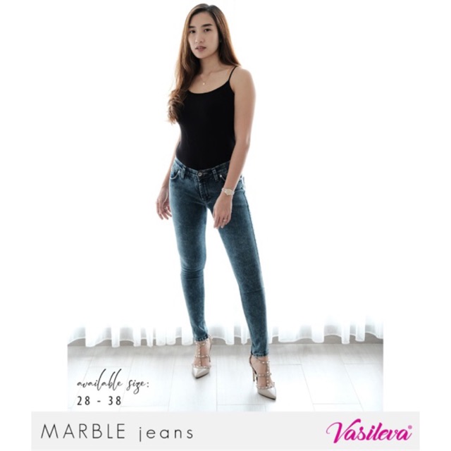 Marble Jeans  by Vasileva Ladies Denim Celana  Jeans  Wanita  