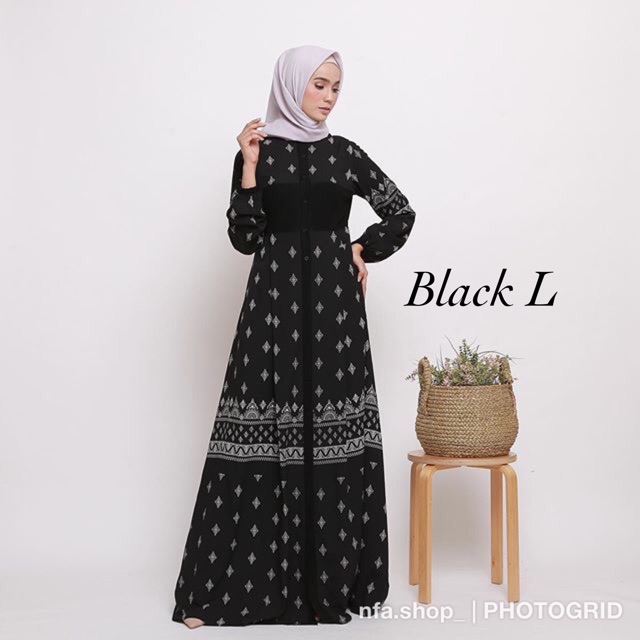 MISWA DRESS BLACK BY HLZB