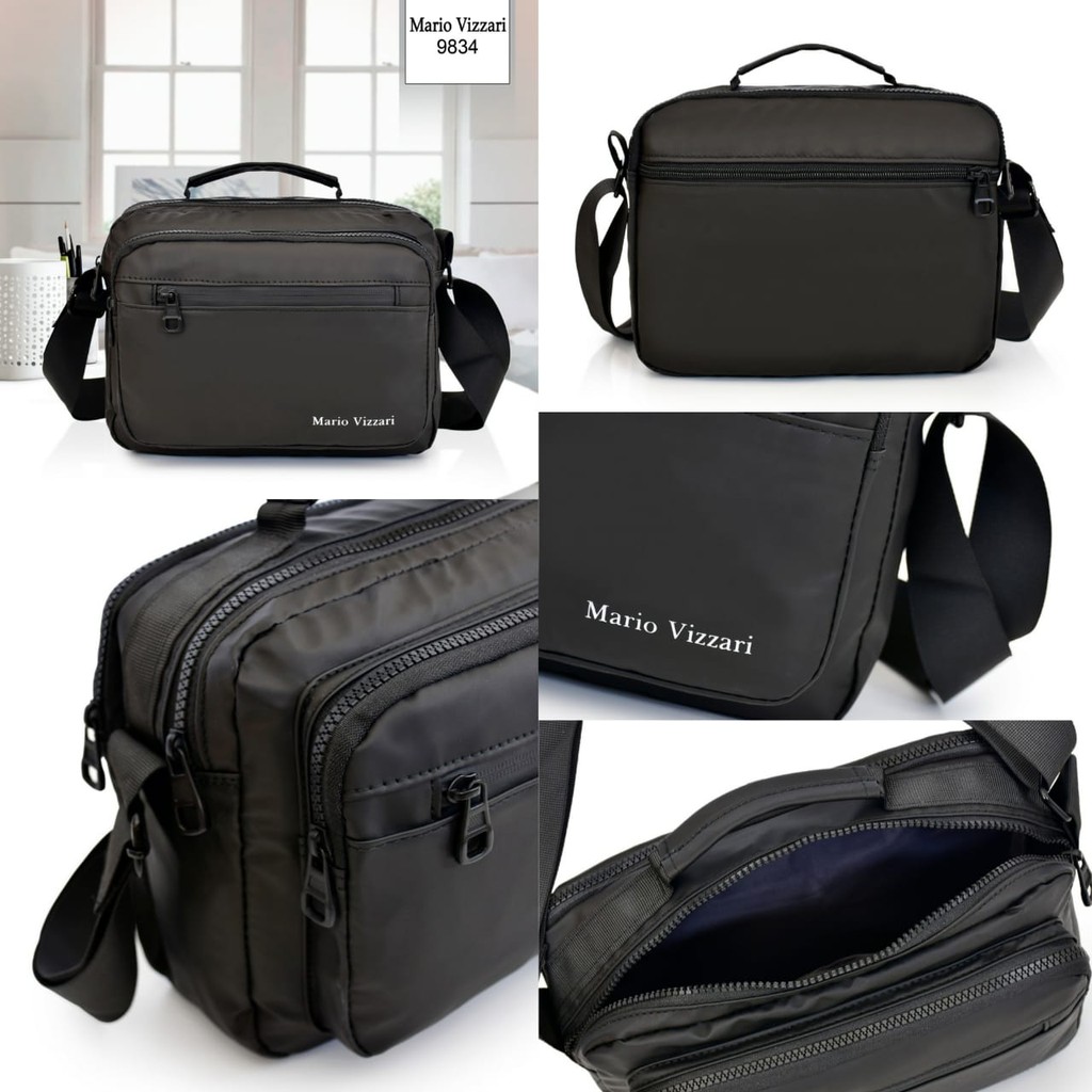 MARIO VIZZARI TAS SELEMPANG PRIA SLING BAG IMPORT ~ 9834 ~ ORIGINAL