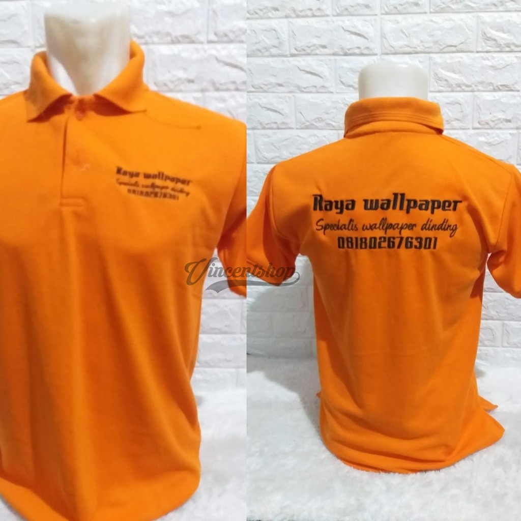 KHUSUS Bordir Polo Shirt Kaos Berkerah PE, seragam kantor, partai, organisasi