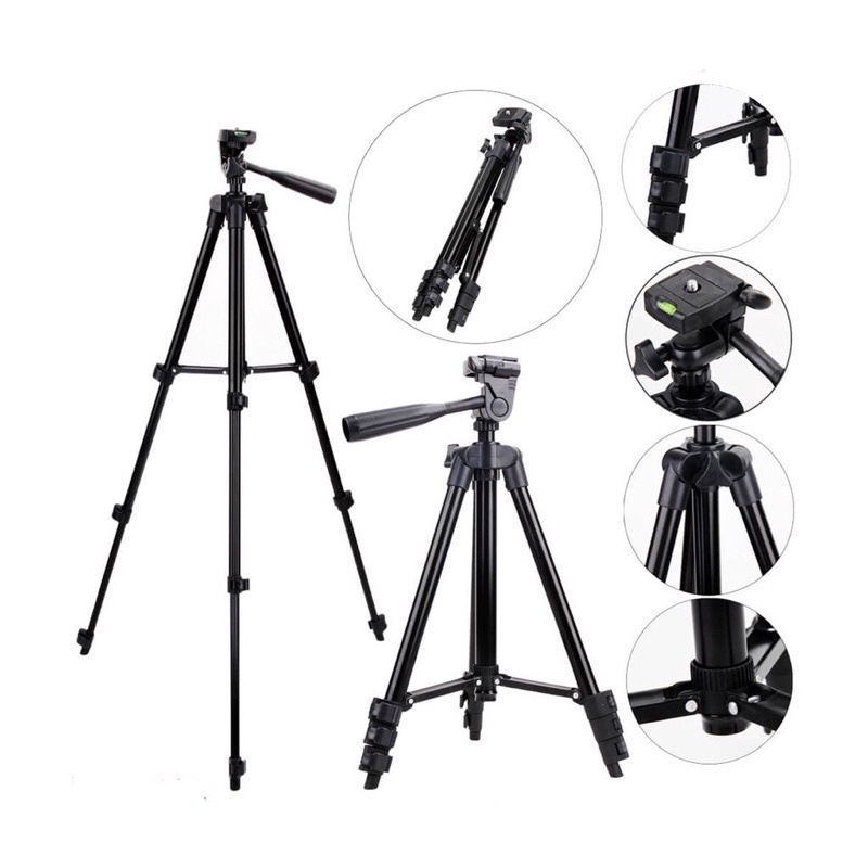 Tripod 3120A dan Kamera Universal Free Holder dan Tas Tripod 1 Meter / Tripod 3 in 1 Kamera HP Handphone / Tripod Vertikal horizontal / Tripod Multifungsi / Tripod Holder Stabilizer