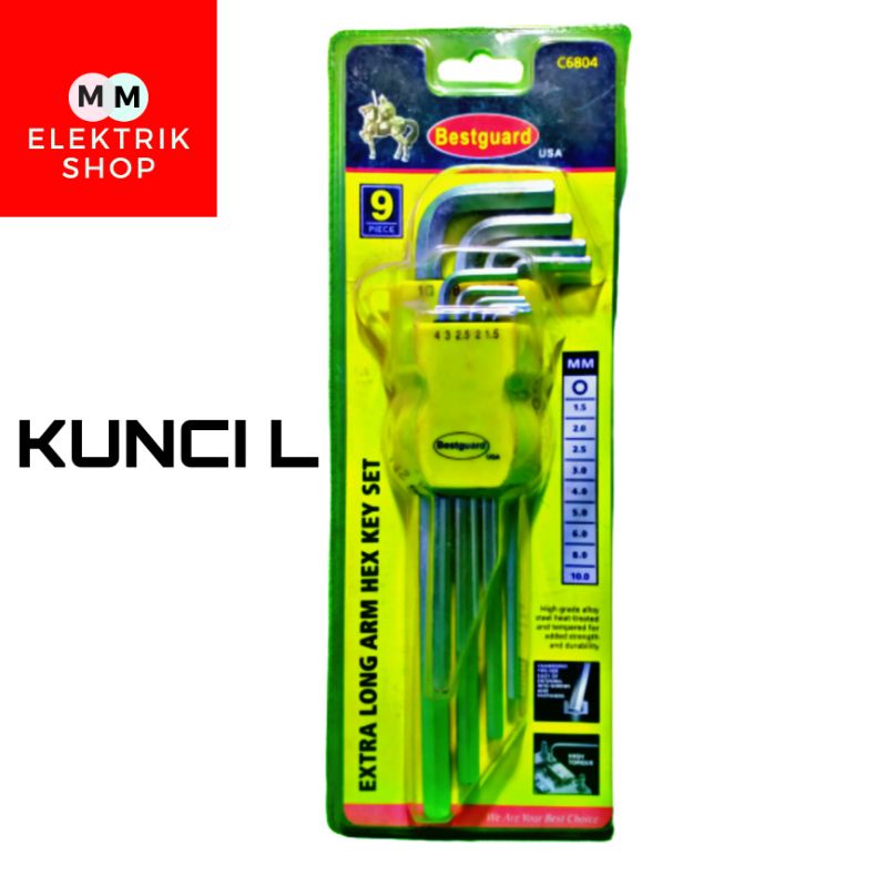 Kunci L Konci L Best Seller BESTGUARD USA