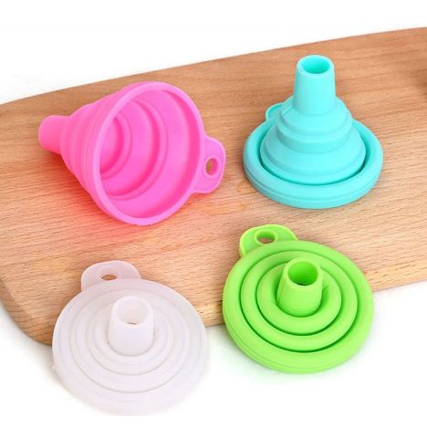 Corong Minyak Mini Serbaguna Bahan Silikon (Ukuran Kecil / Mini)