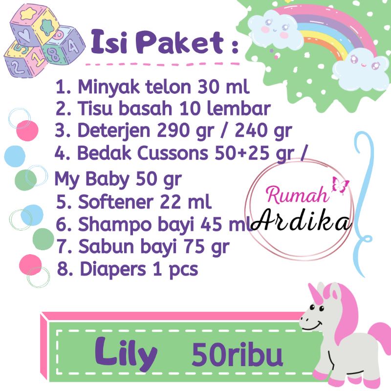 Kado bayi lahiran parcel bayi parsel bayi baby gift set ukuran 28x23x8 cm box isi8-1
