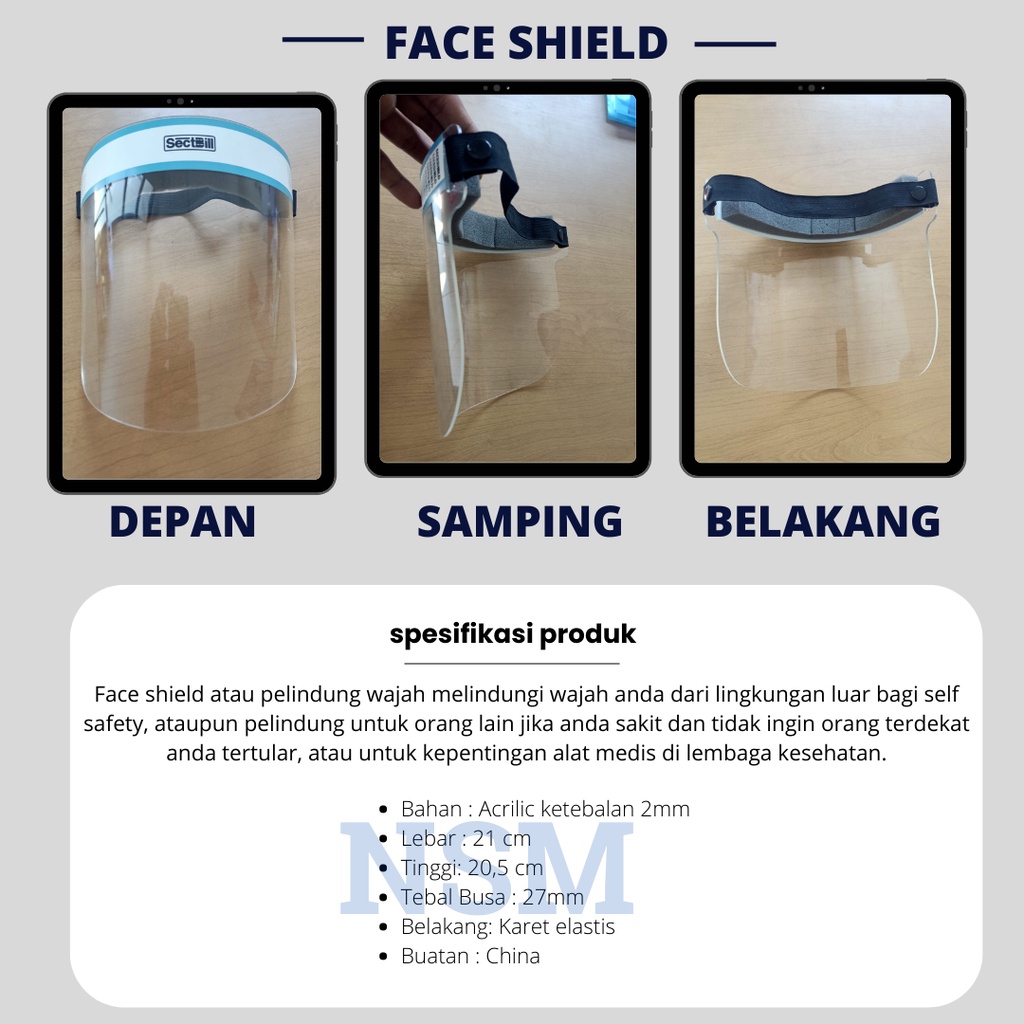 Face Shield Dewasa - PELINDUNG WAJAH / FACE SHIELD - Hidupbaruacc