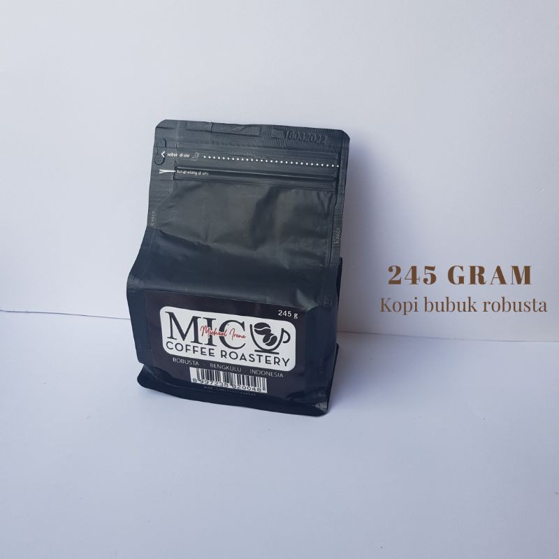 

KOPI BUBUK ROBUSTA BENGKULU 100% MURNI 245 GRAM - KOPI MIC