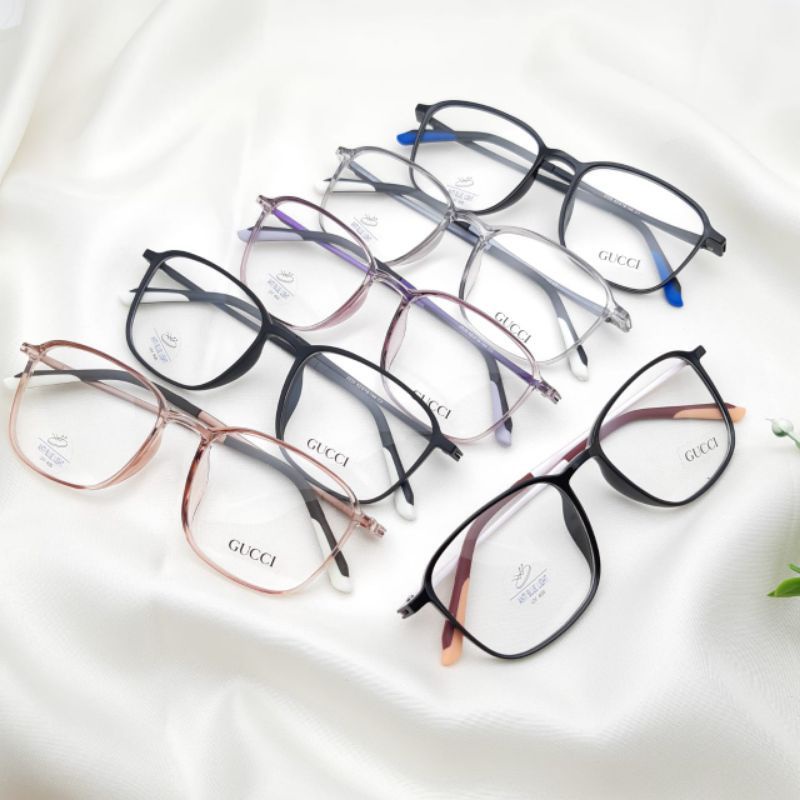 Paket Kacamata 2225 Lensa Antiradiasi Photocromic Blueray