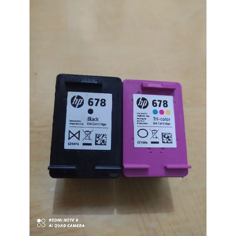 TINTA HP 678 BEKAS ORIGINAL