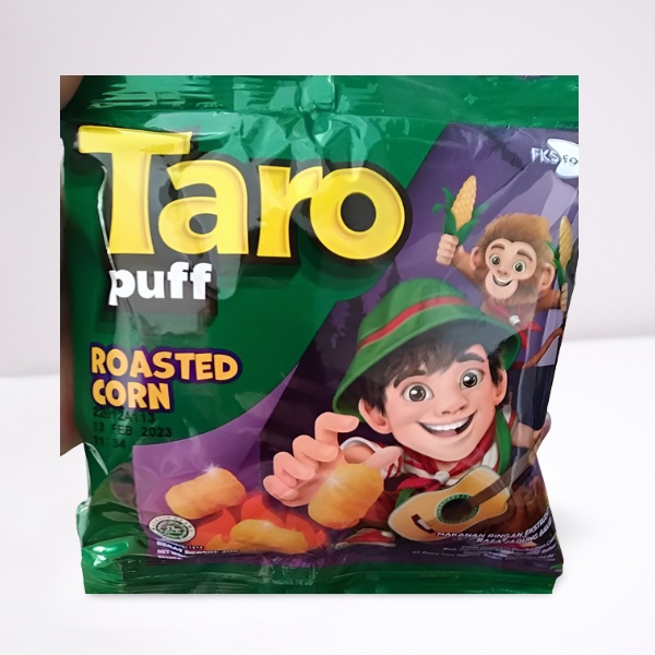 Snack taro puff renceng ecer 2000 / cemilan enak dan murah roasted corn