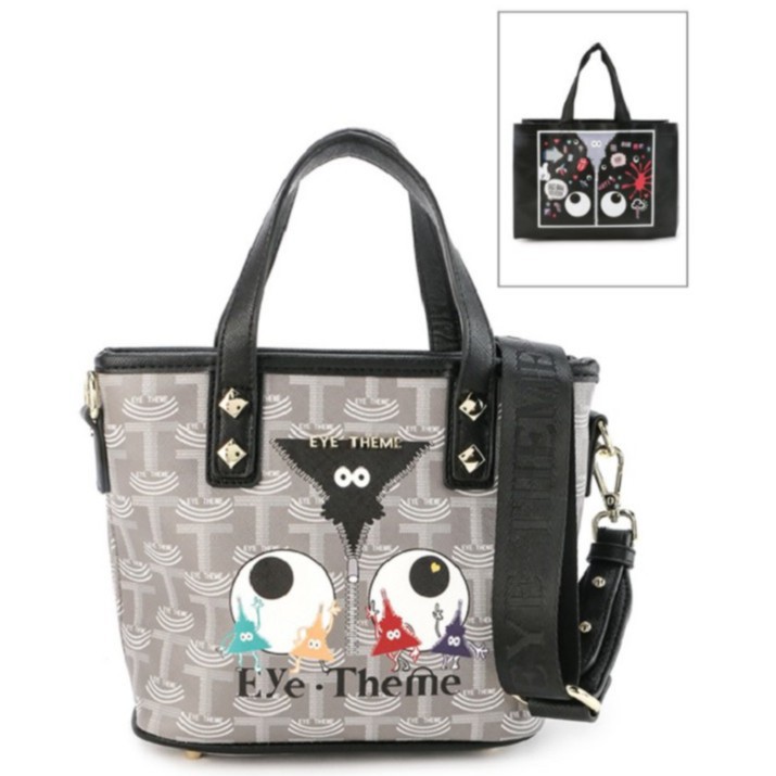 READY Tas HUER Gefhy Eye Theme Printed Tote Bag